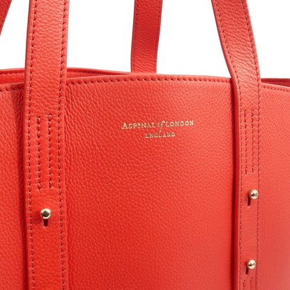 Aspinal of London Tote Regent Tote in Red, Leather — Lifestyle View