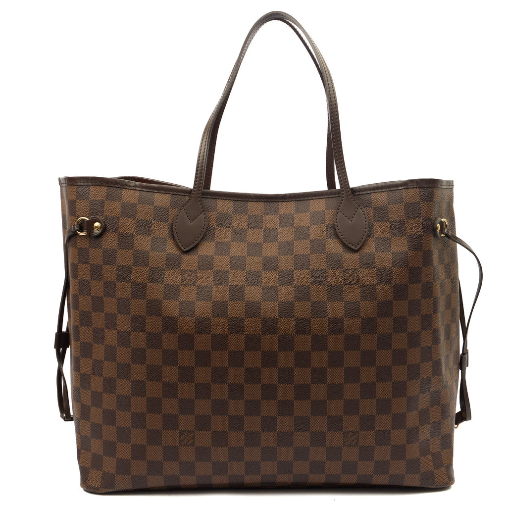 Louis Vuitton Tote Neverfull GM in Damier, Canvas — Front View