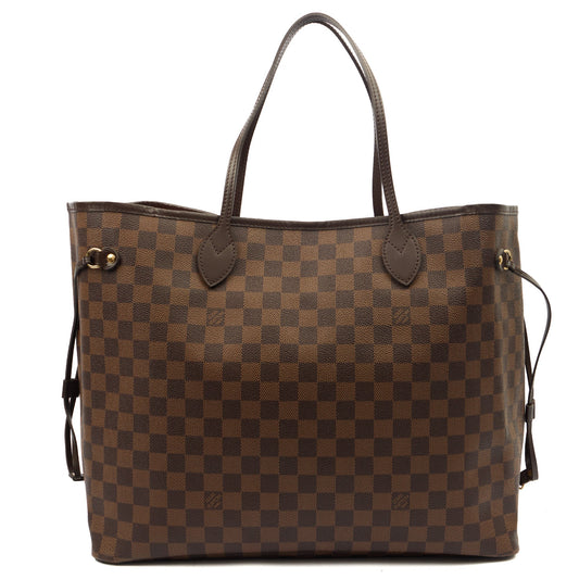 Louis Vuitton Tote Neverfull GM in Damier, Canvas — Front View