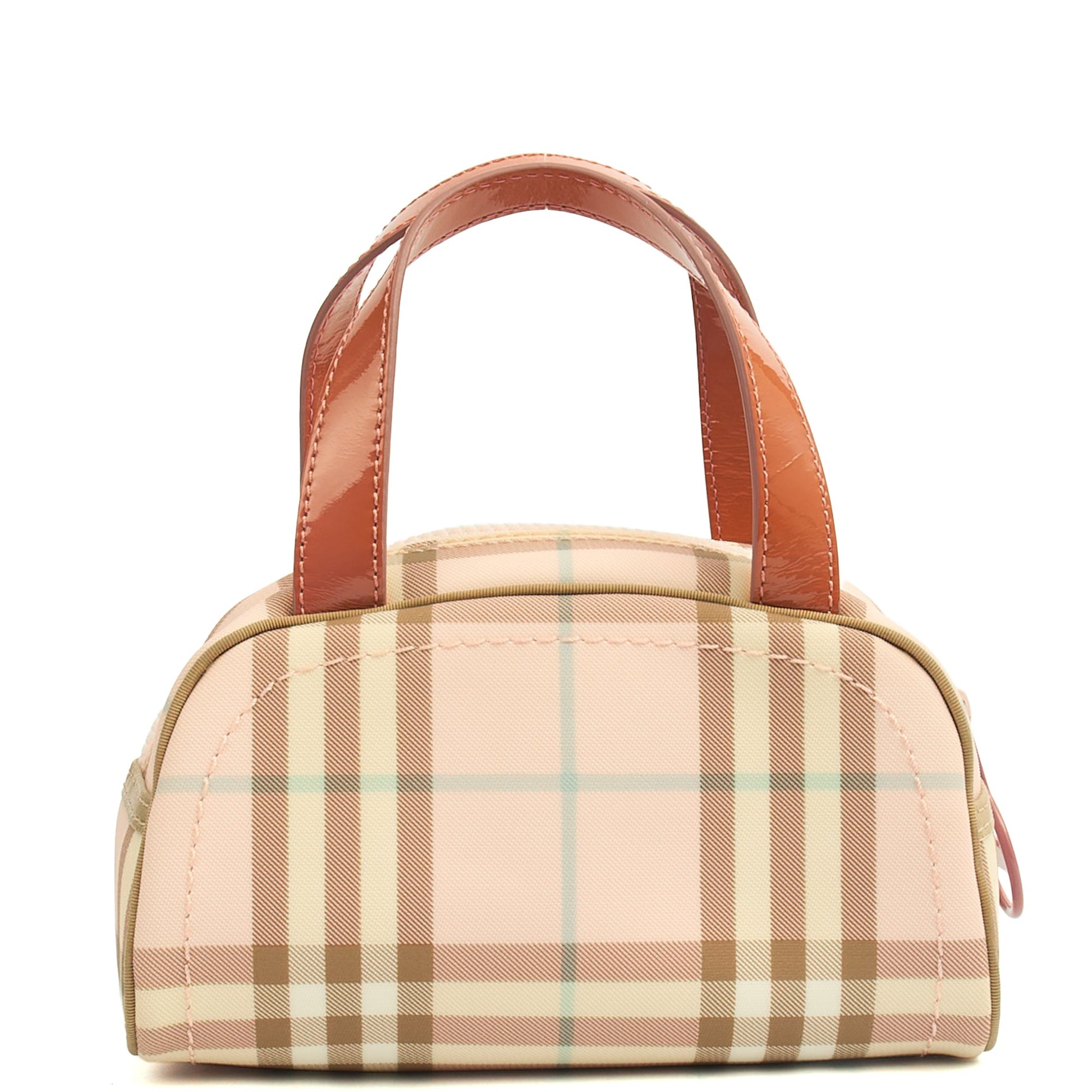 Burberry Top Handle Shoulder Bag in Pink, Leather — Back View