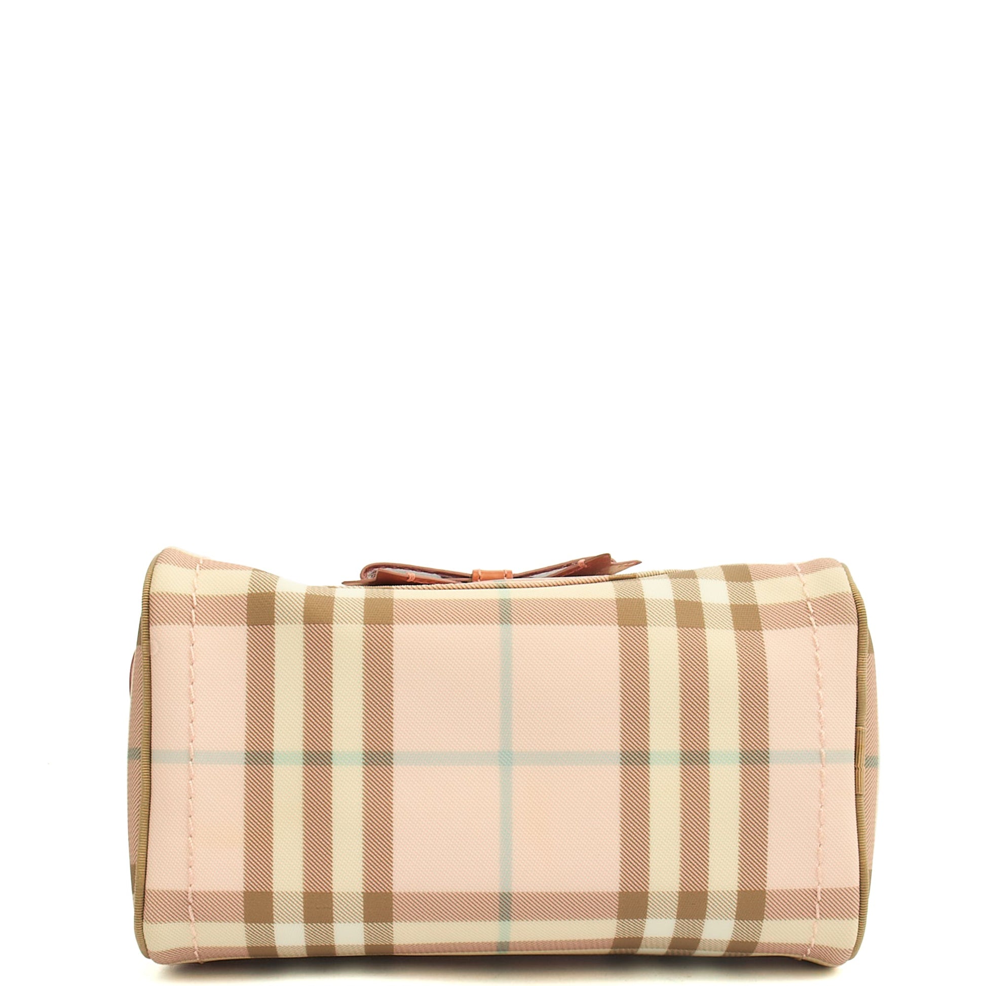 Burberry Top Handle Shoulder Bag in Pink, Leather — Top View