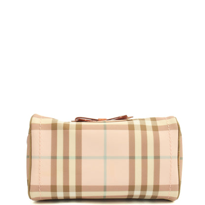 Burberry Top Handle Shoulder Bag in Pink, Leather — Top View