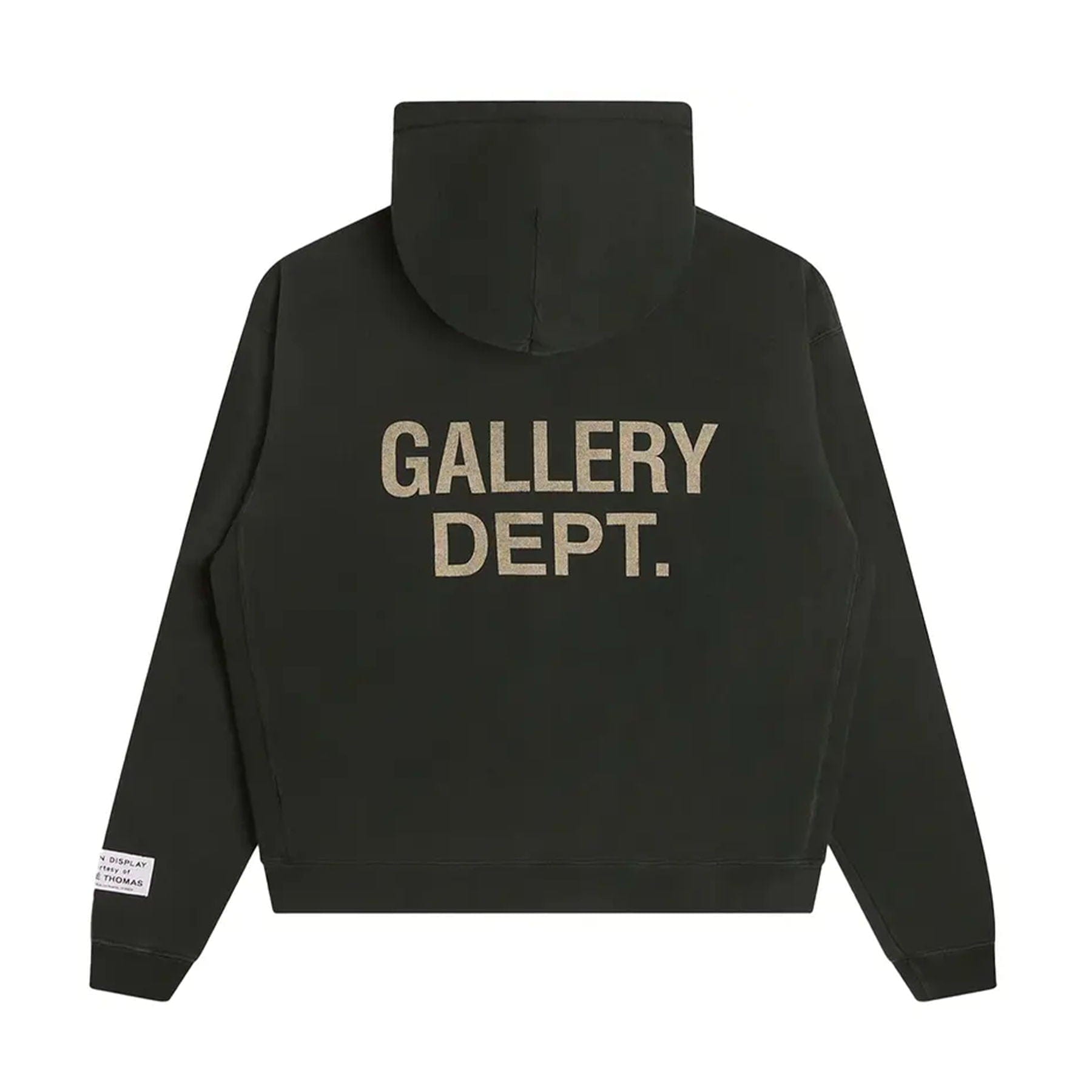 Gallery Dept. 90s GD Logo Hoodie 'Vintage Black' — XXS — Side View
