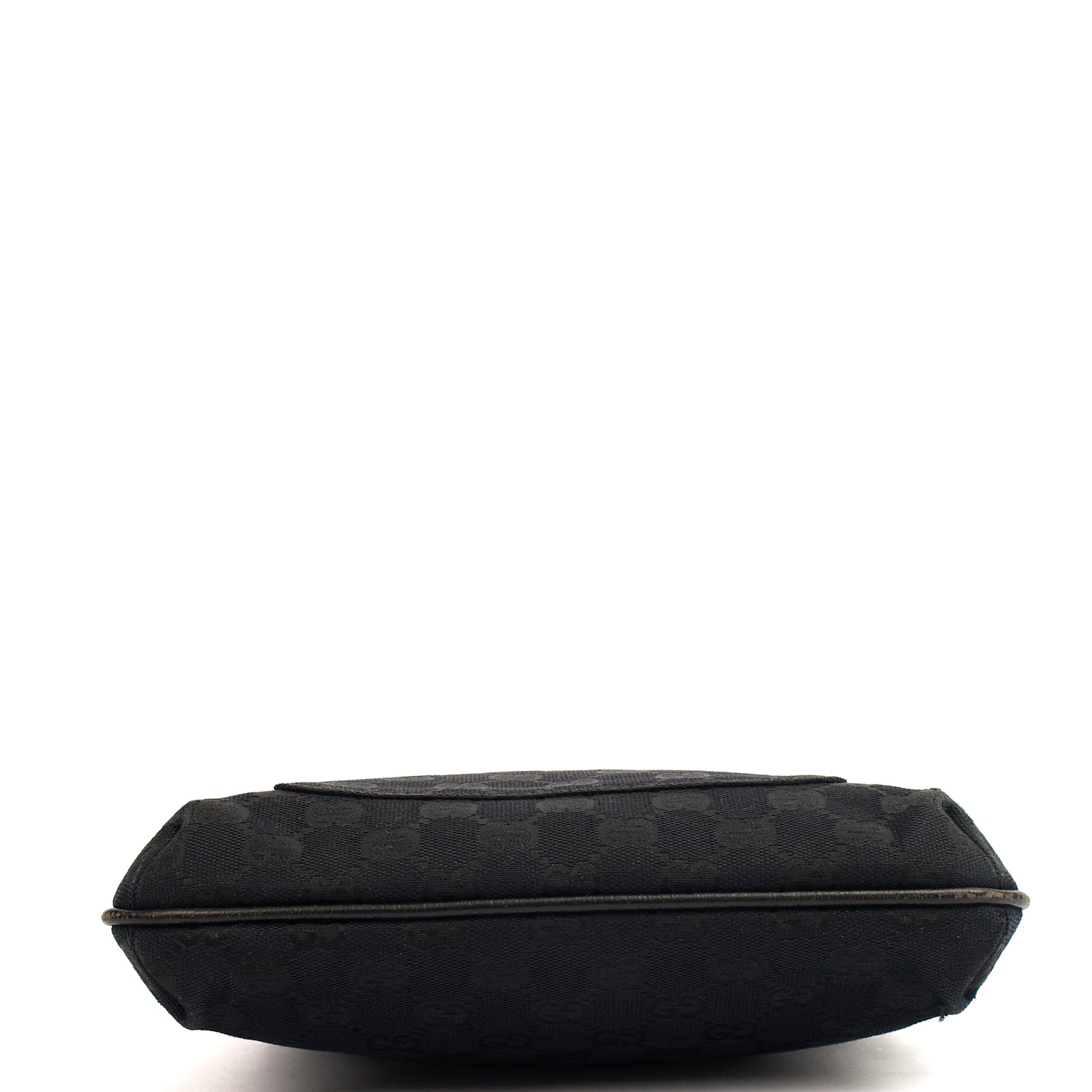 Gucci Cross Body Messenger in Black, Fabric — Detail View