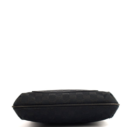 Gucci Cross Body Messenger in Black, Fabric — Detail View