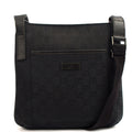 Gucci Cross Body Messenger in Black, Fabric — Front View