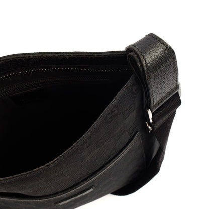 Gucci Cross Body Messenger in Black, Fabric — Lifestyle View