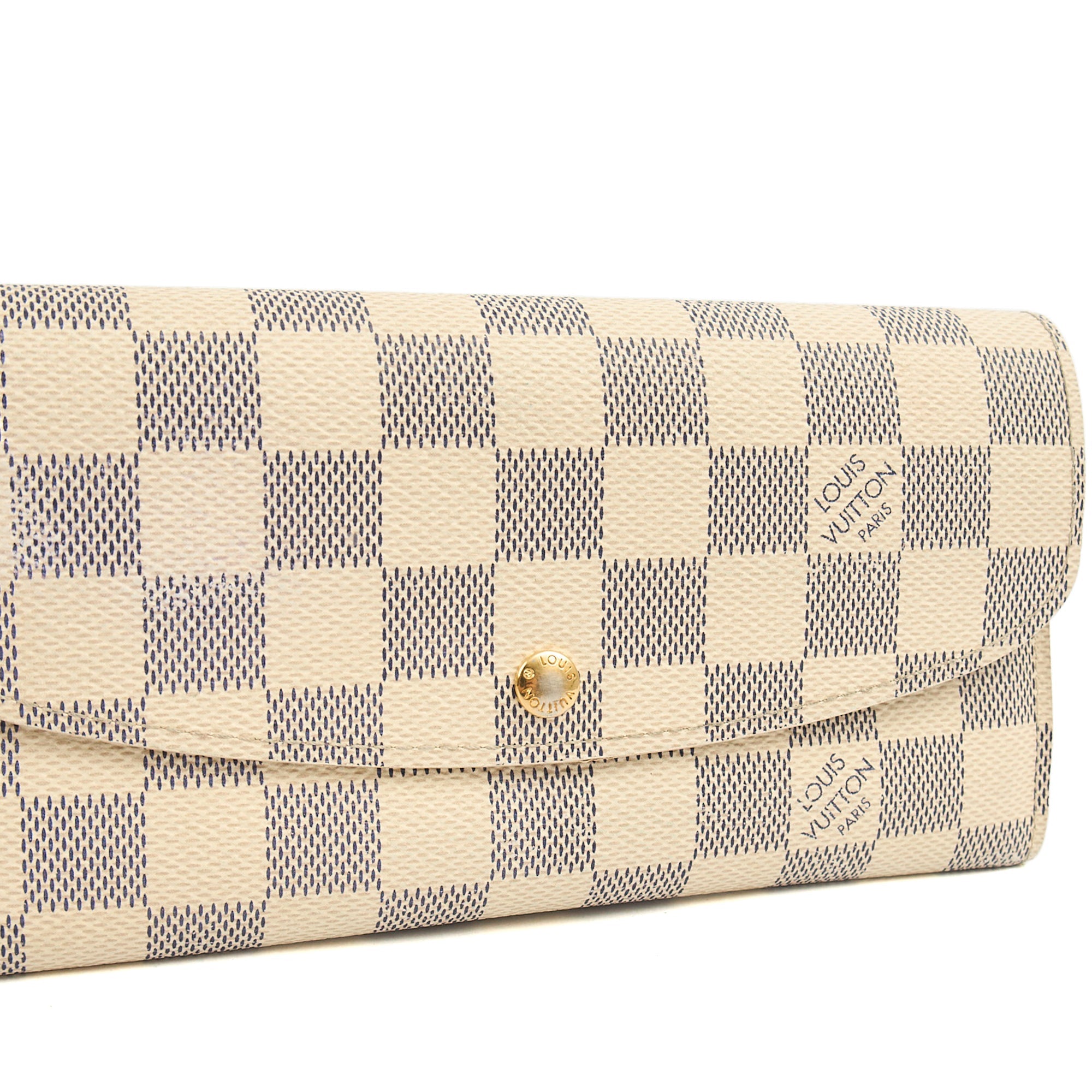 Louis Vuitton Purse Emilie Wallet in Damier Azur, Canvas — Alternate View 12