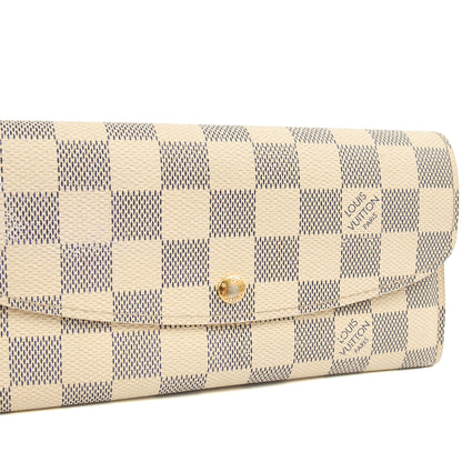 Louis Vuitton Purse Emilie Wallet in Damier Azur, Canvas — Alternate View 12