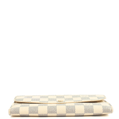Louis Vuitton Purse Emilie Wallet in Damier Azur, Canvas — Alternate View 10
