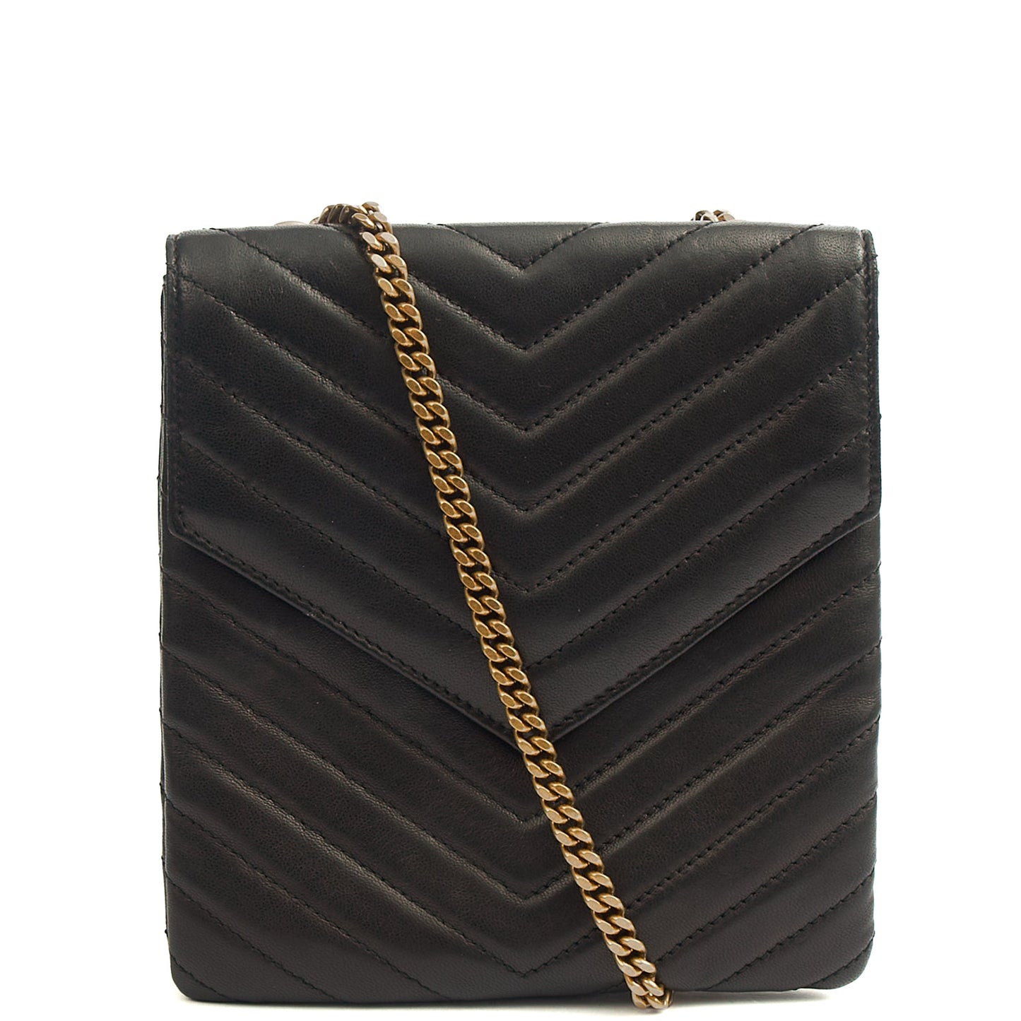 Saint Laurent Cross Body Crossbody in Black, Calfskin Leather — Alternate View 9
