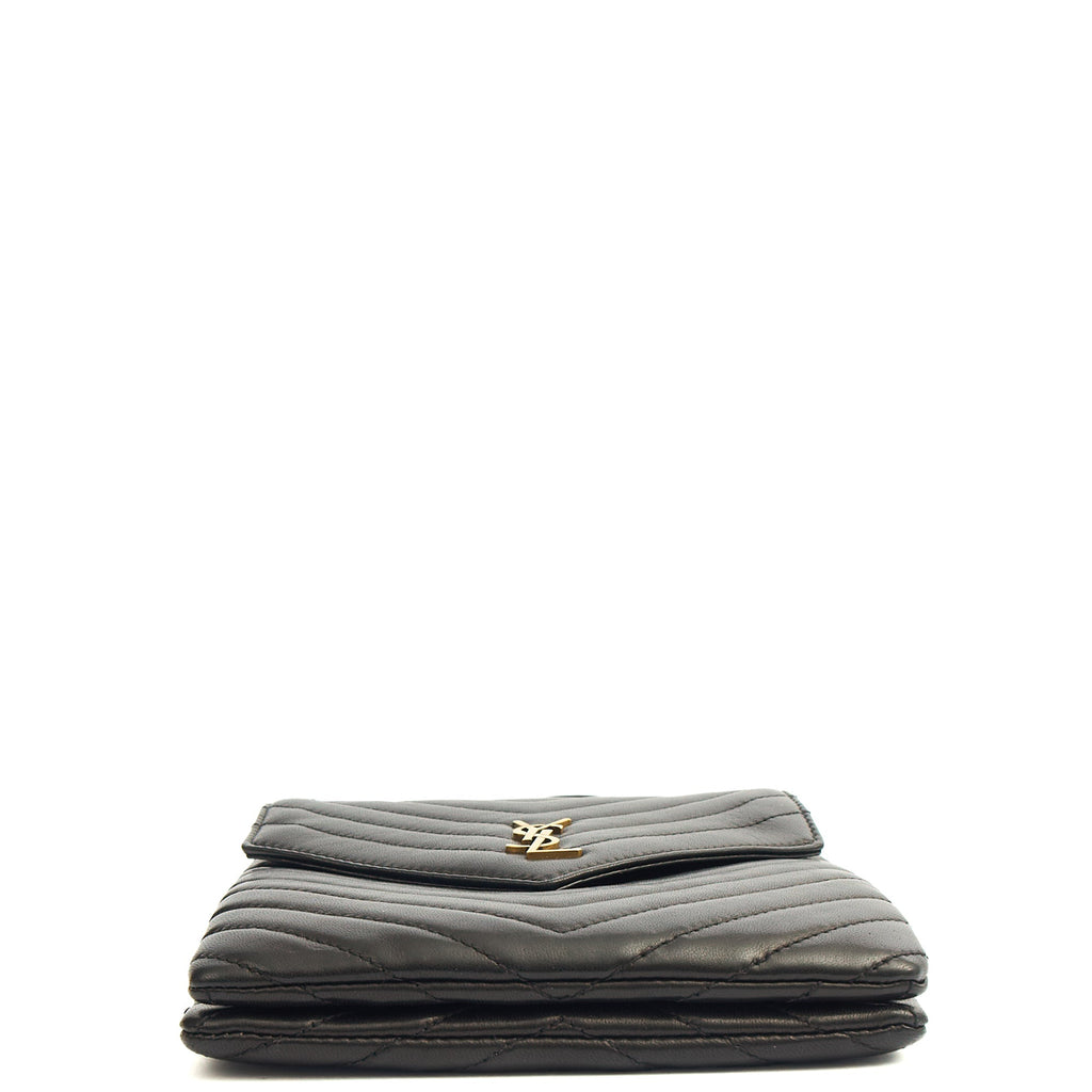 Saint Laurent Cross Body Crossbody in Black, Calfskin Leather — Alternate View 16
