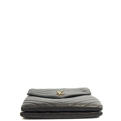 Saint Laurent Cross Body Crossbody in Black, Calfskin Leather — Alternate View 16