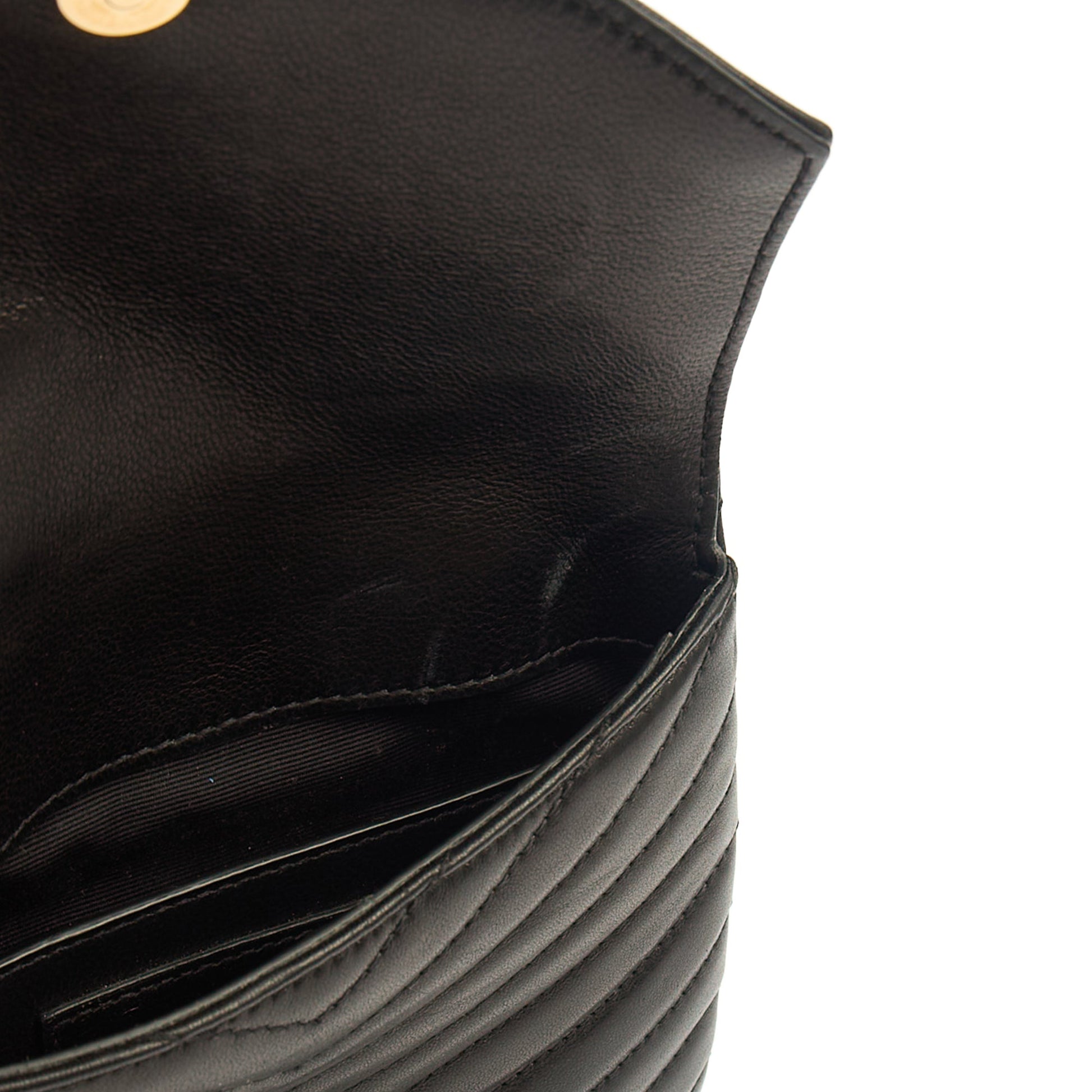 Saint Laurent Cross Body Crossbody in Black, Calfskin Leather — Alternate View 11