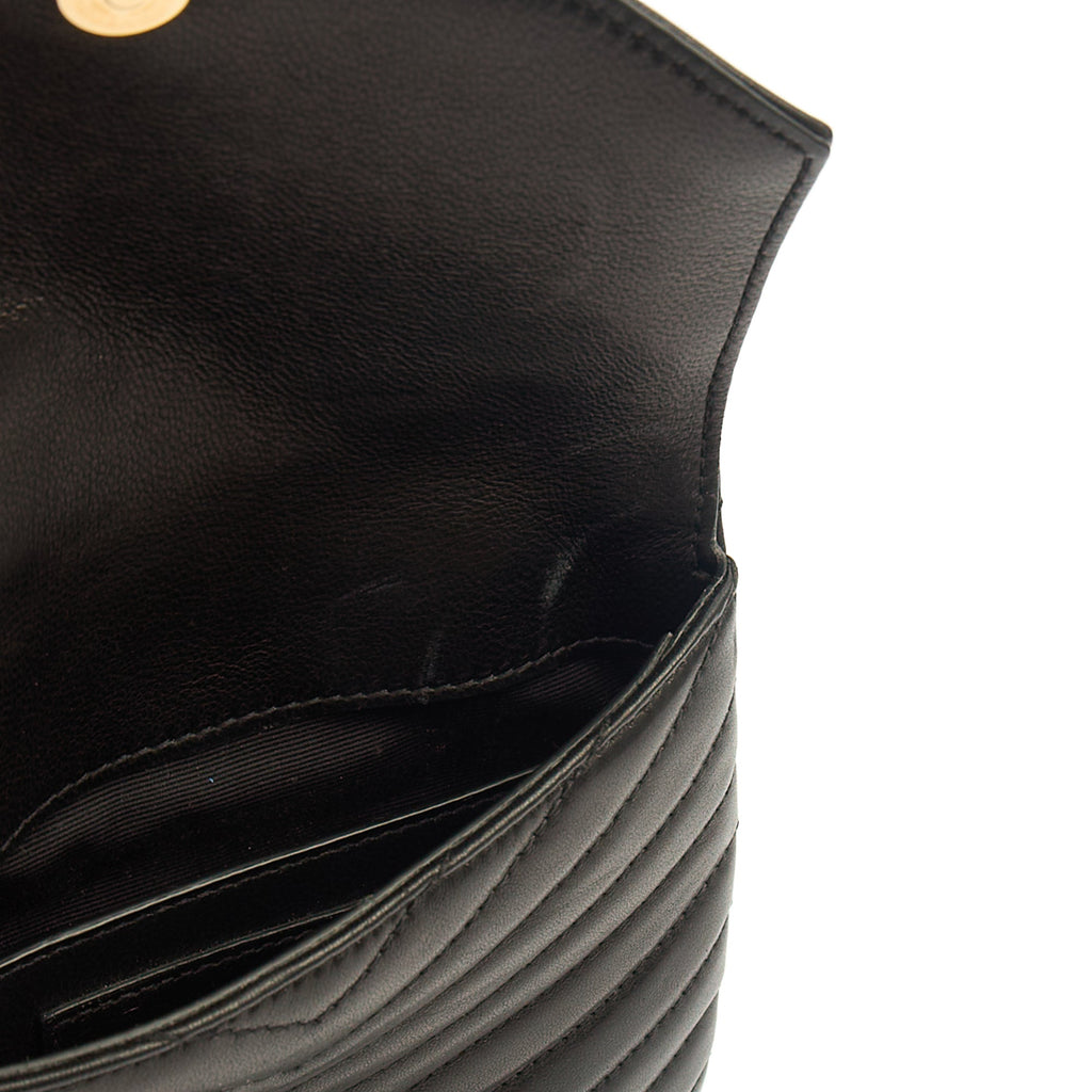 Saint Laurent Cross Body Crossbody in Black, Calfskin Leather — Alternate View 17