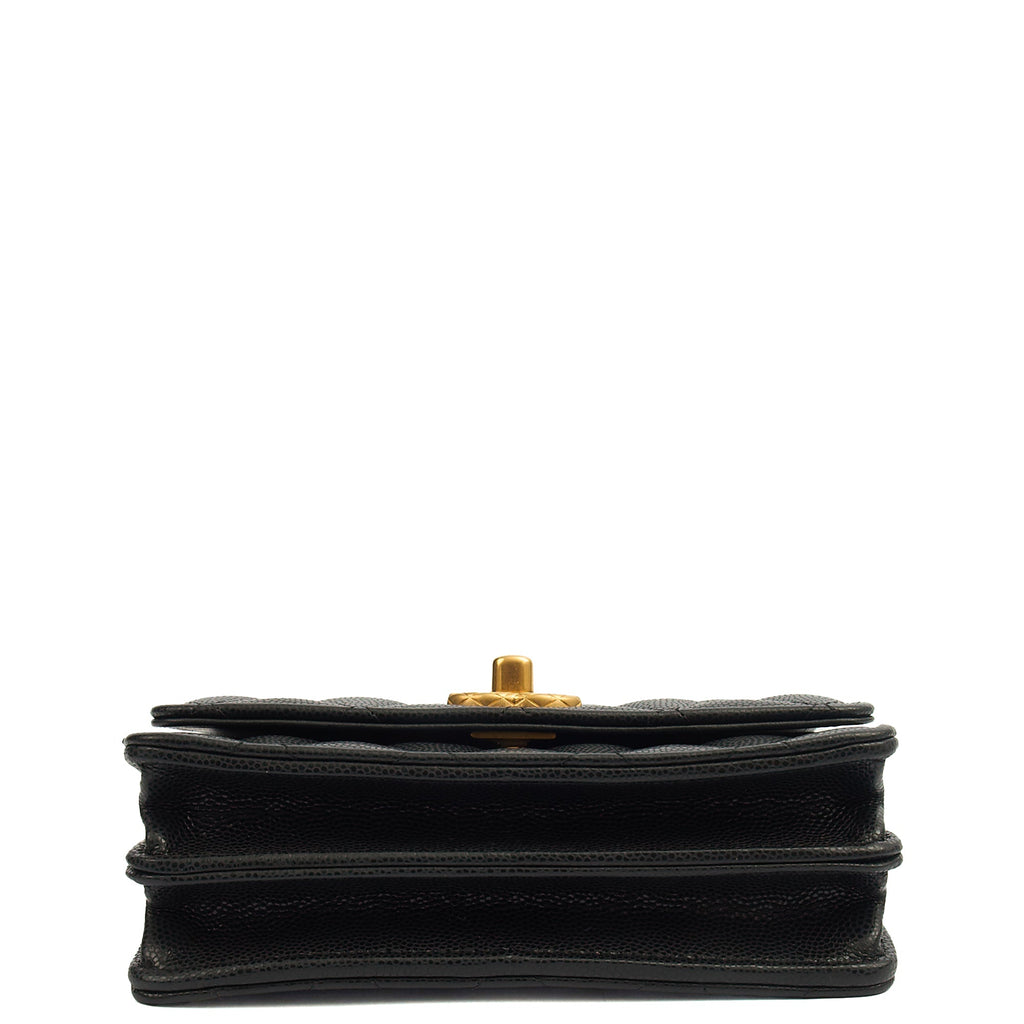 Chanel Cross Body Wallet on Chain in Black, Caviar Leather — Alternate View 11