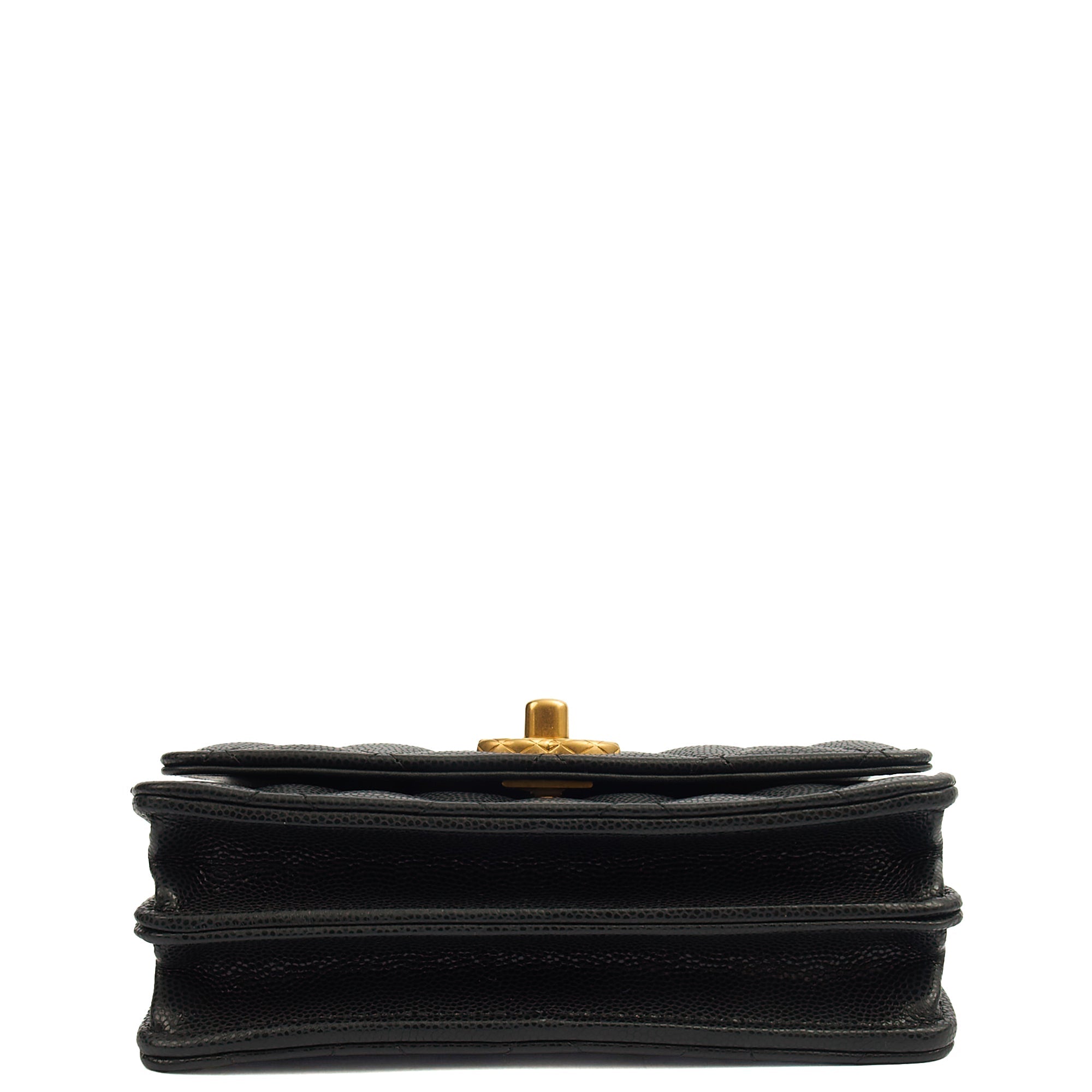 Chanel Cross Body Wallet on Chain in Black, Caviar Leather — Alternate View 11