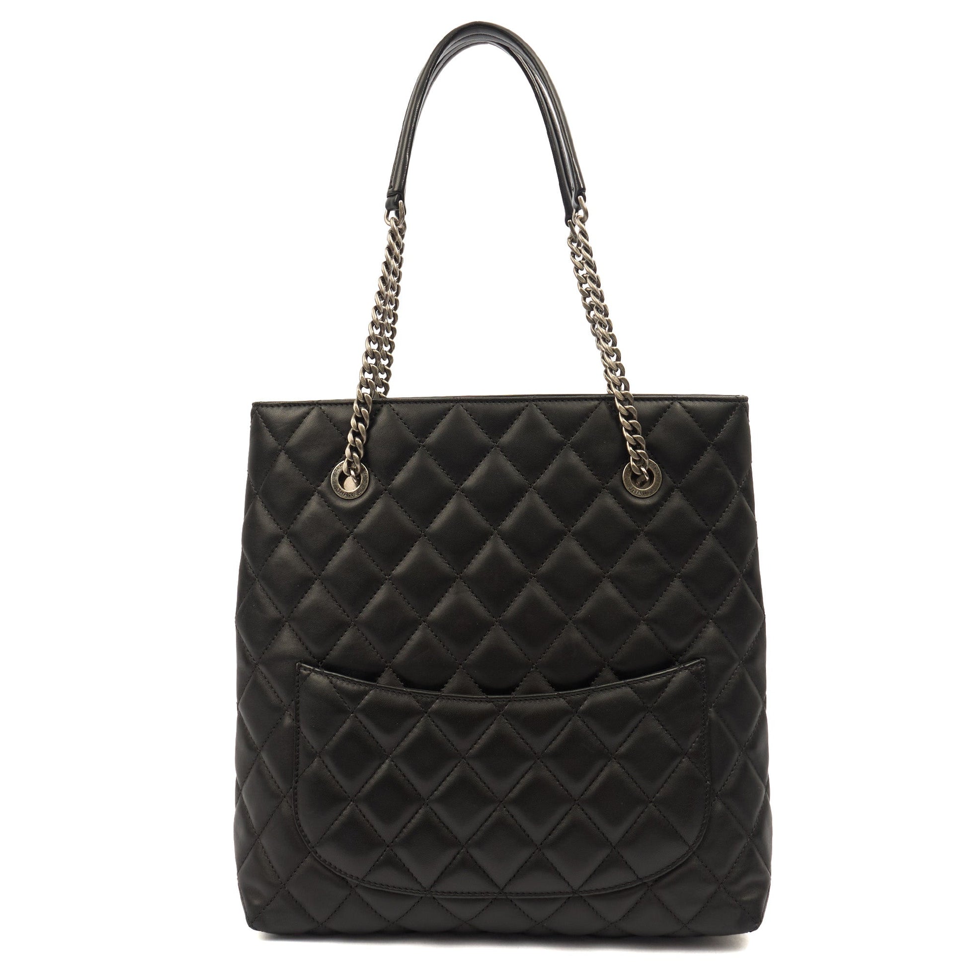 Chanel Tote Tote in Black, Lambskin Leather — Alternate View 12