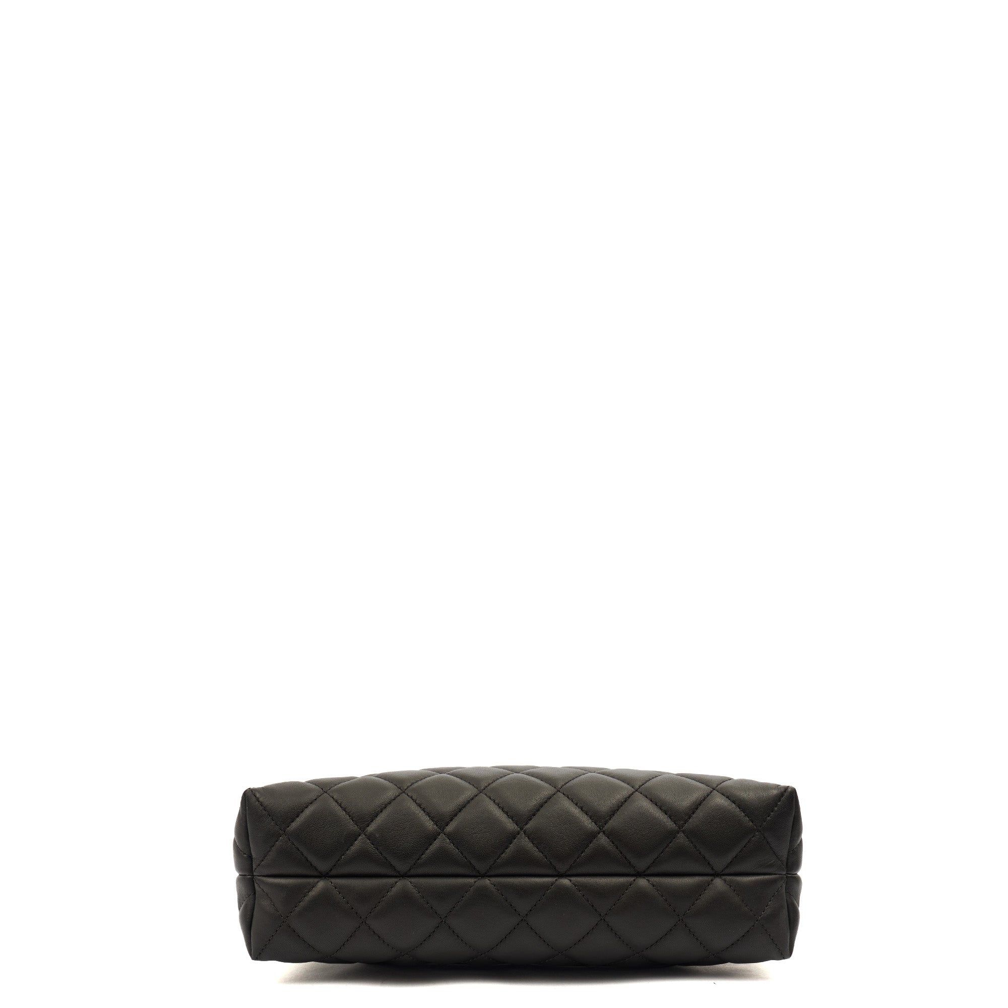 Chanel Tote Tote in Black, Lambskin Leather — Detail View
