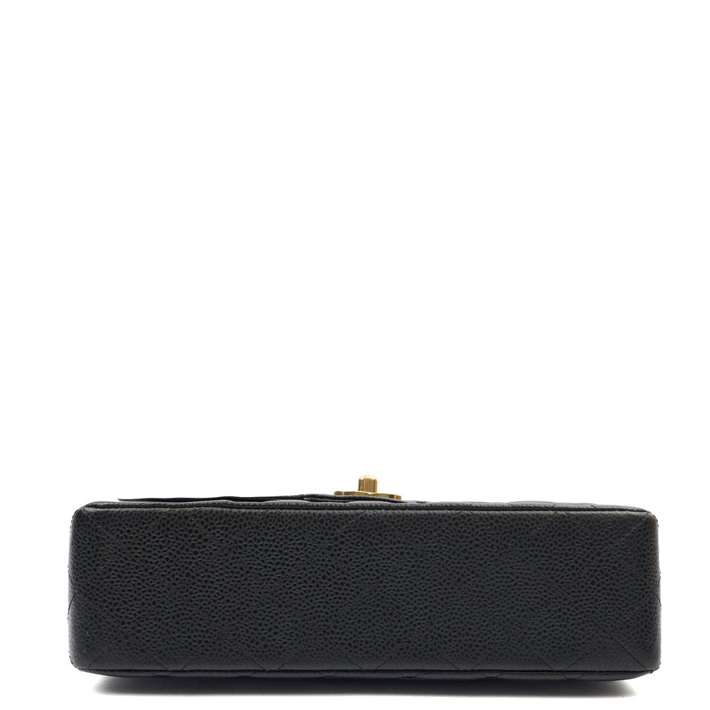 Chanel Cross Body Classic Double Flap - Medium in Black, Caviar Leather — Alternate View 24