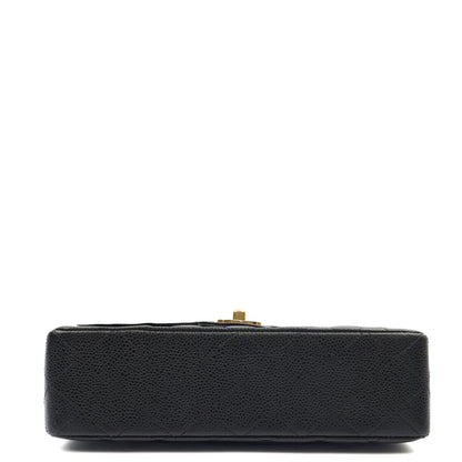 Chanel Cross Body Classic Double Flap - Medium in Black, Caviar Leather — Alternate View 24