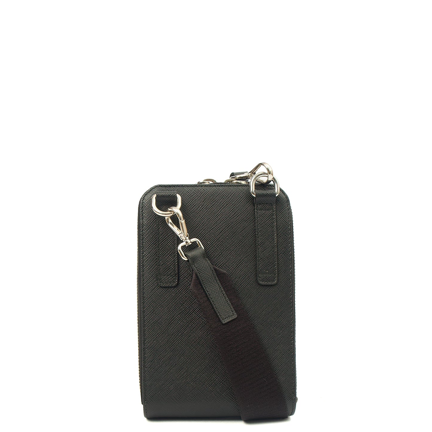 Prada Cross Body Crossbody in Black, Saffiano Leather — Alternate View 15