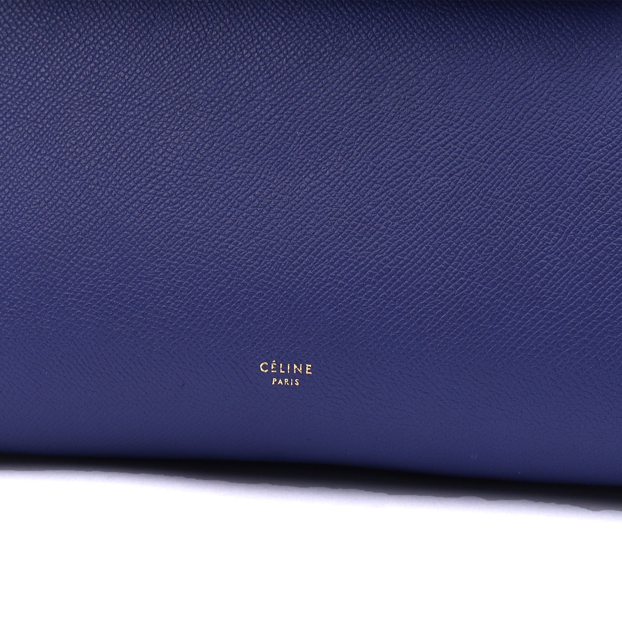 Celine Tote Belt Bag Small in Blue, Box Calfskin — Alternate View 12