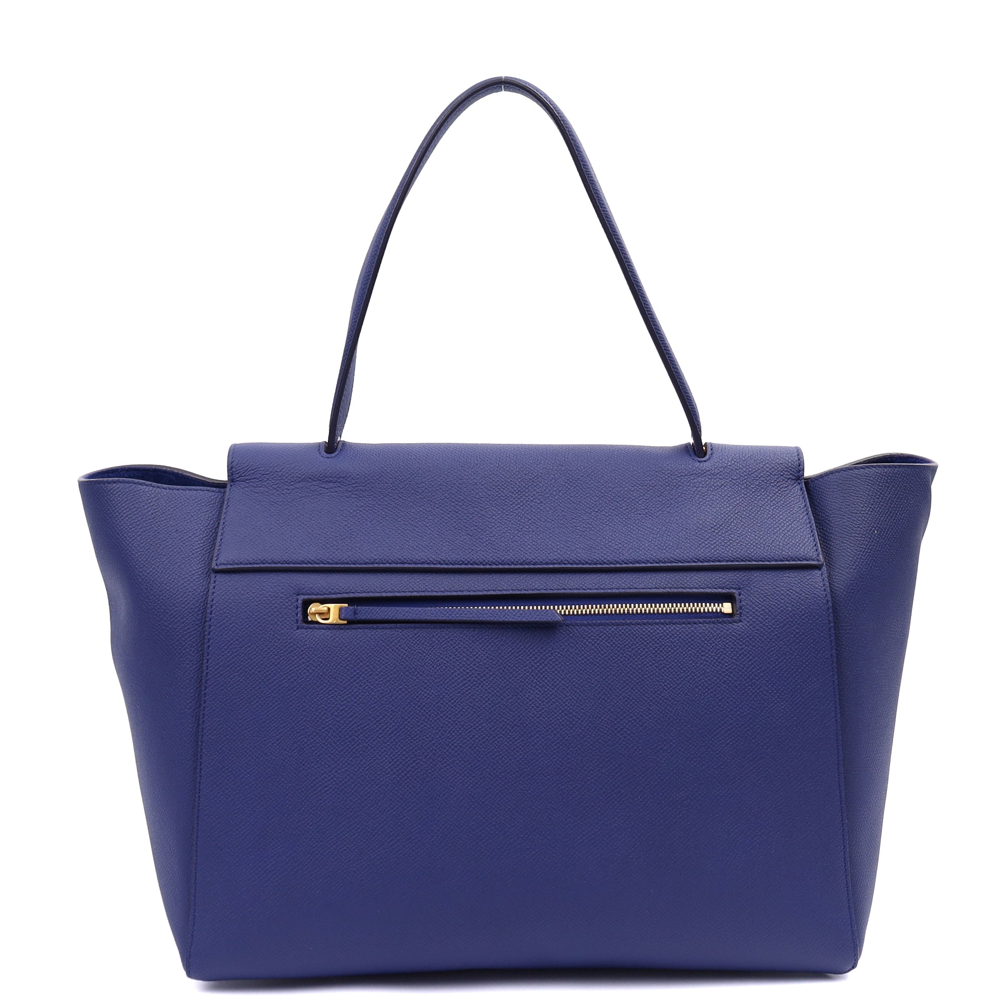 Celine Tote Belt Bag Small in Blue, Box Calfskin — Alternate View 9