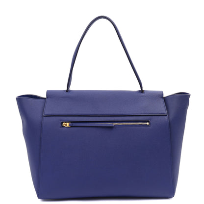 Celine Tote Belt Bag Small in Blue, Box Calfskin — Alternate View 9