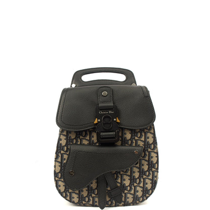 Christian Dior Backpack Gallop - Mini in Blue, Dior Oblique Embroidery — Alternate View 8