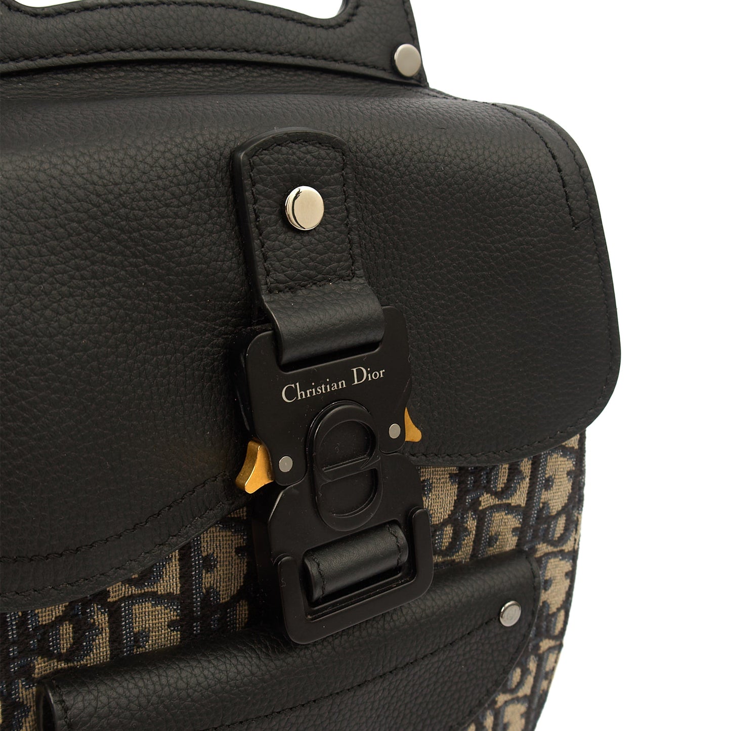 Christian Dior Backpack Gallop - Mini in Blue, Dior Oblique Embroidery — Alternate View 13