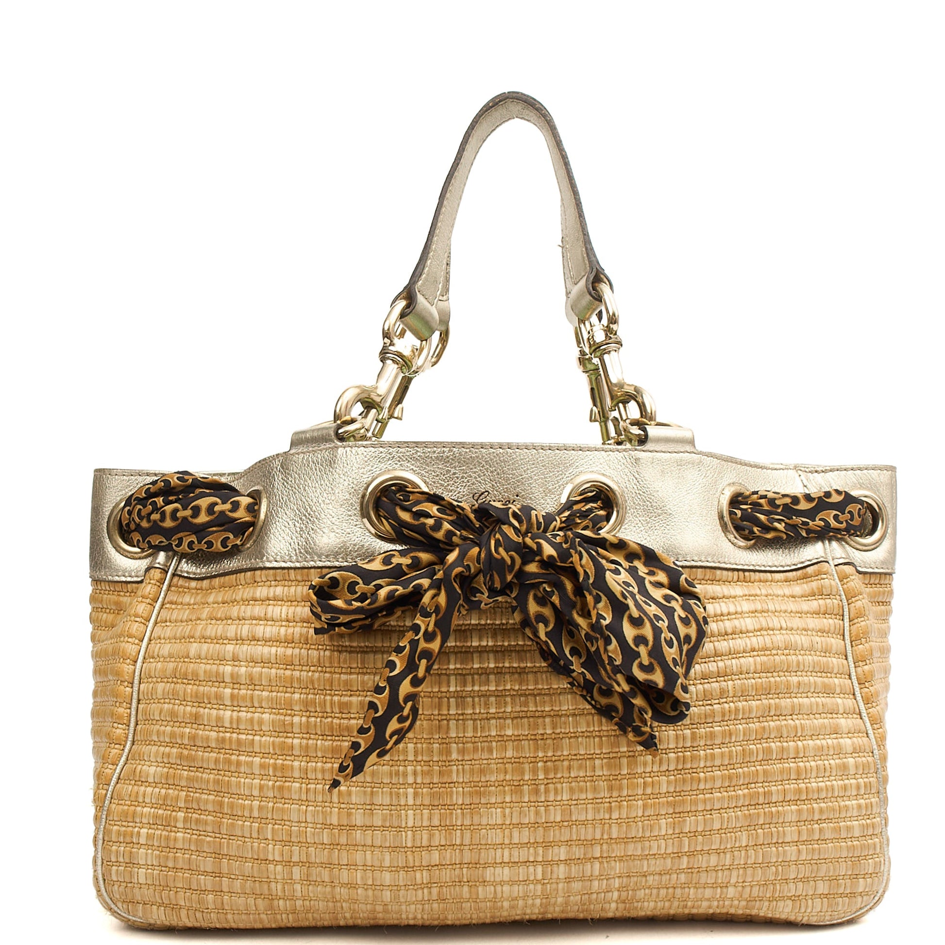 Gucci Tote Shoulder Bag in Neutral, Other — Front View