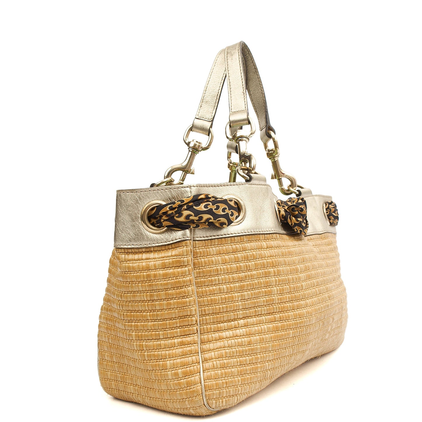 Gucci Tote Shoulder Bag in Neutral, Other — Side View