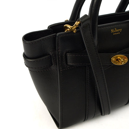 Mulberry Mini Bag Zipped Bayswater - Mini in Black, Leather — Lifestyle View