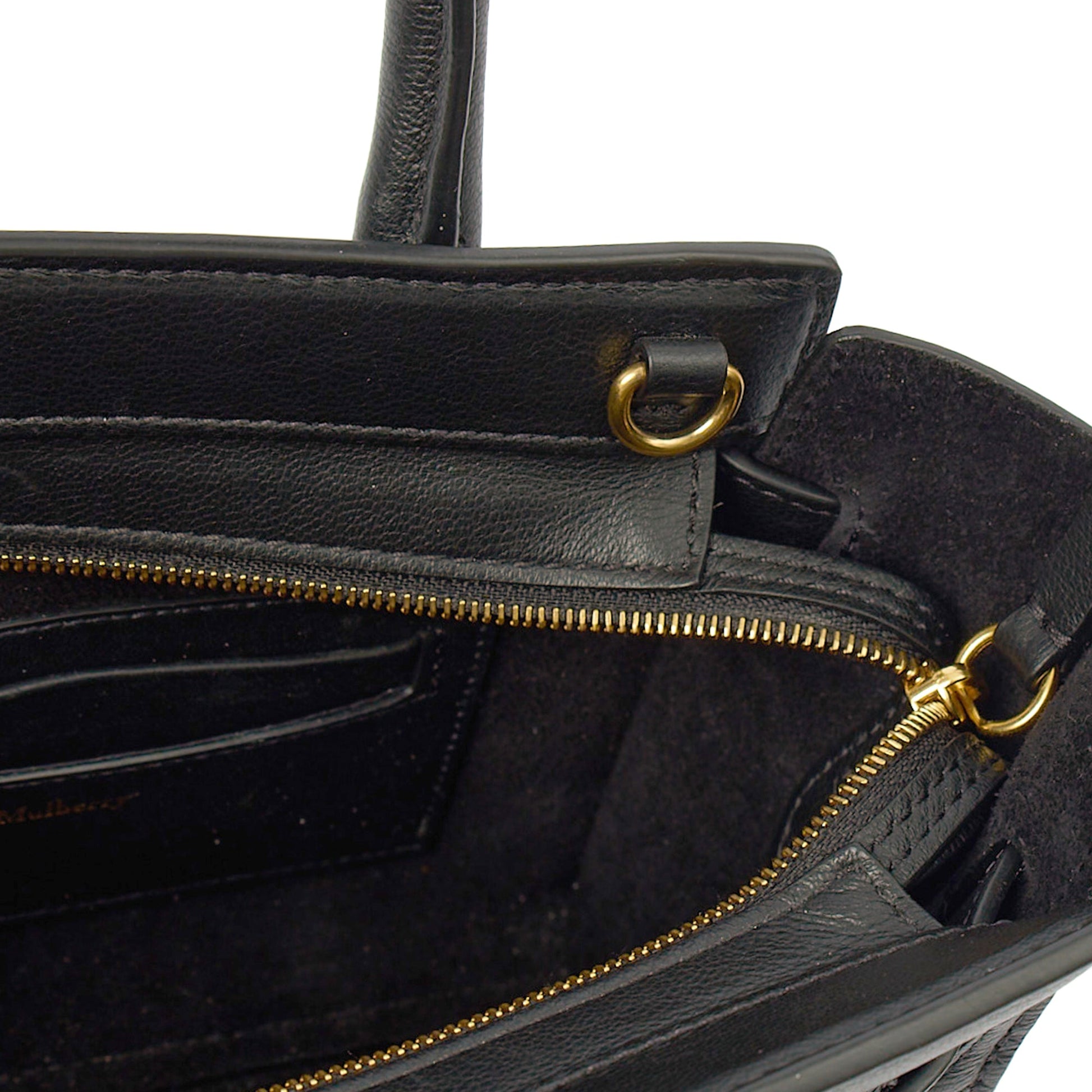 Mulberry Mini Bag Zipped Bayswater - Mini in Black, Leather — Alternate View 7