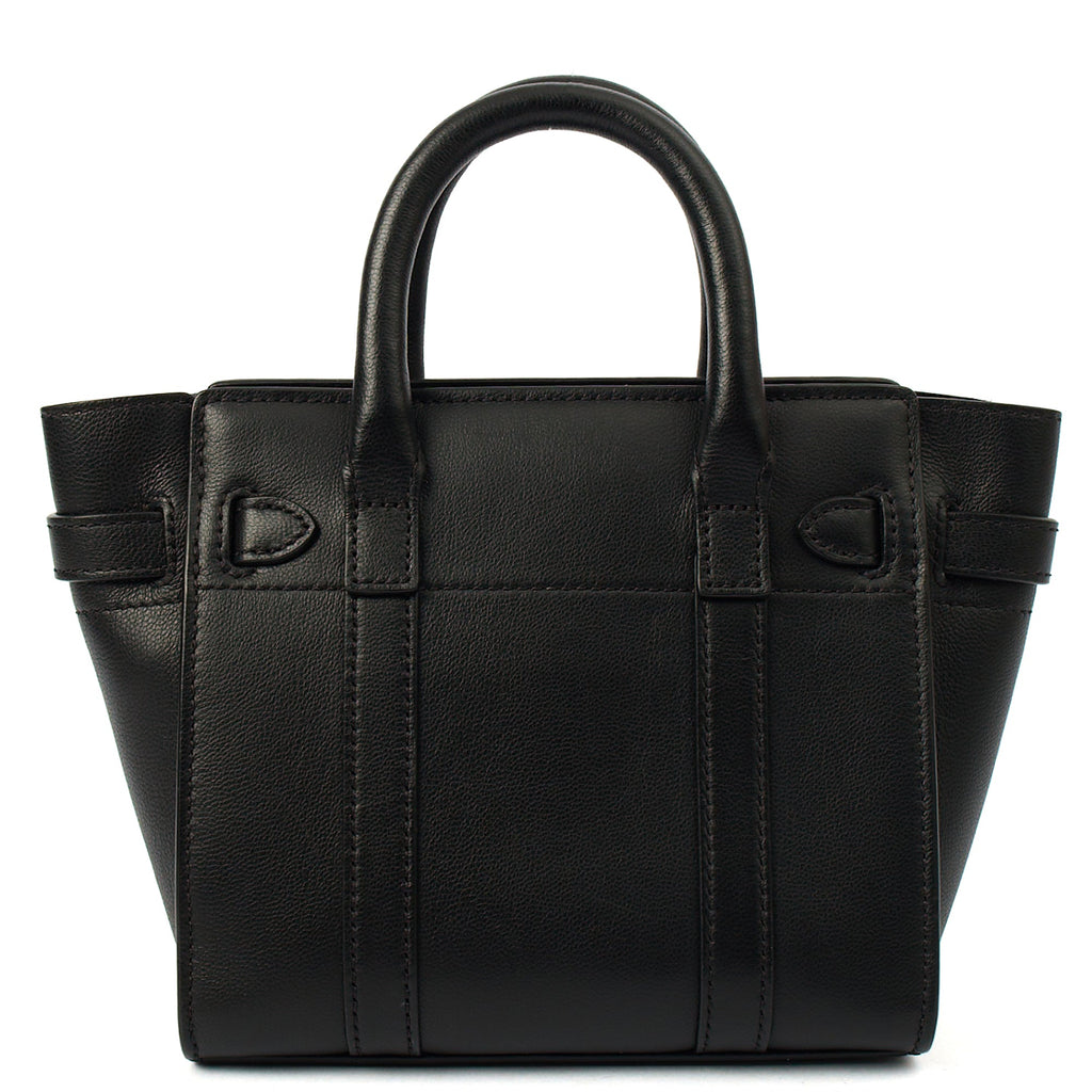 Mulberry Mini Bag Zipped Bayswater - Mini in Black, Leather — Alternate View 10