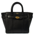 Mulberry Mini Bag Zipped Bayswater - Mini in Black, Leather — Front View