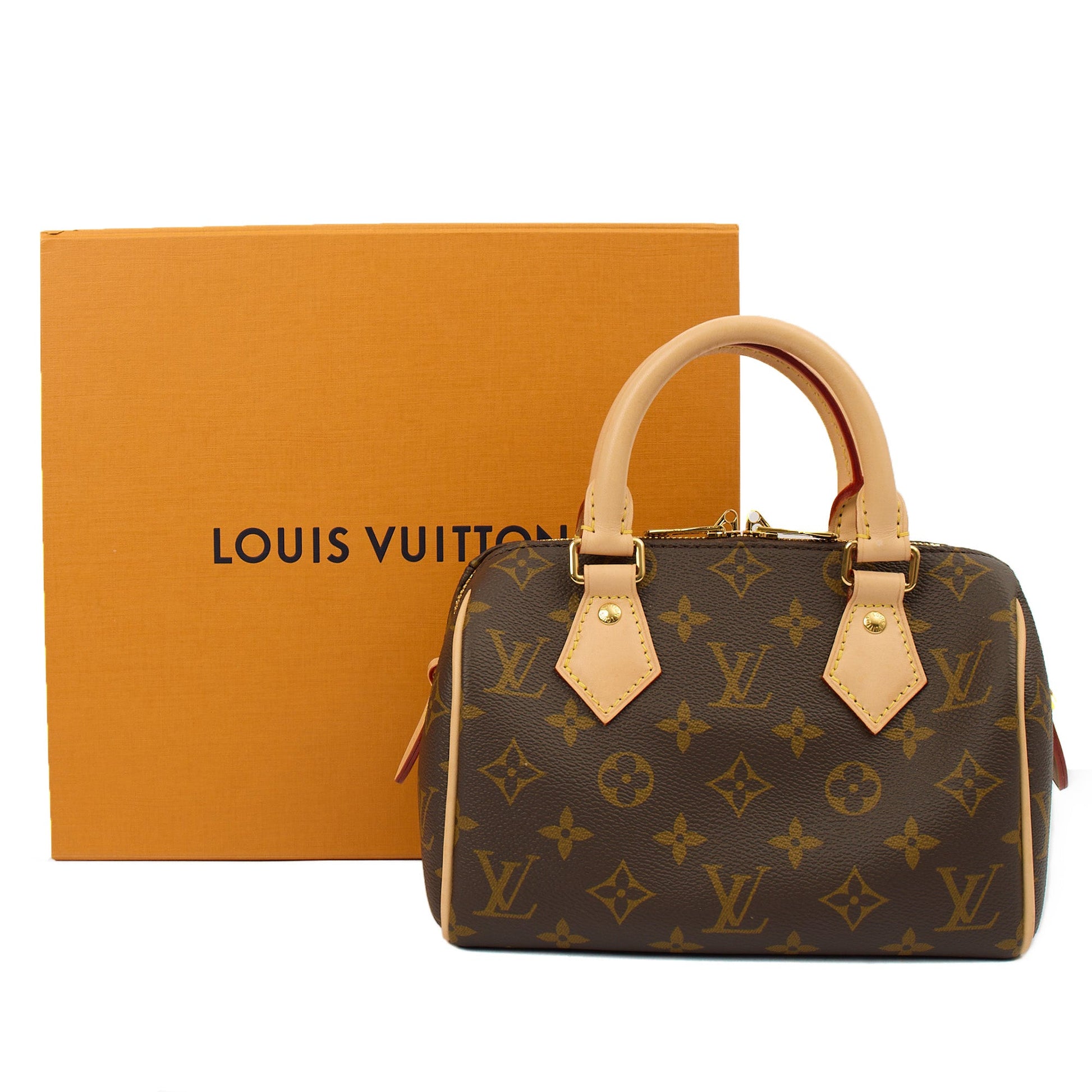 Louis Vuitton Cross Body Speedy Bandouliere 20 in Monogram, Canvas — Side View