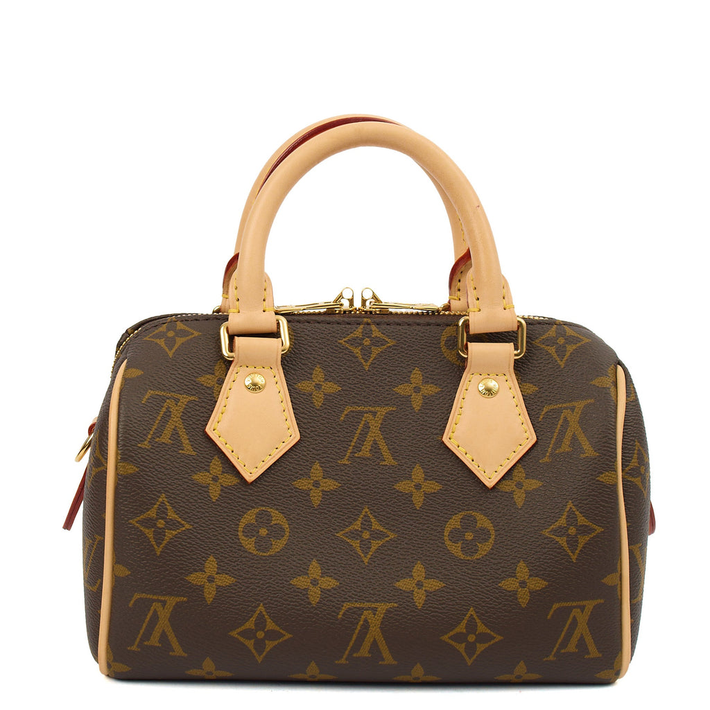 Louis Vuitton Cross Body Speedy Bandouliere 20 in Monogram, Canvas — Top View