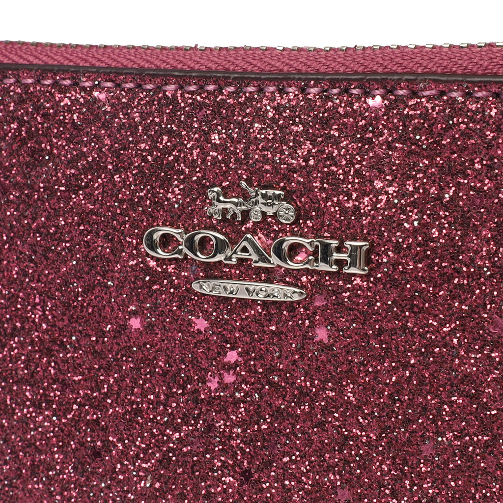 Coach Clutch Bow Wristlet in Purple, Leather — Lifestyle View