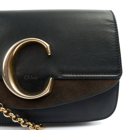 Chloe Cross Body Chloe C - Small in Black, Calfskin Leather — Lifestyle View