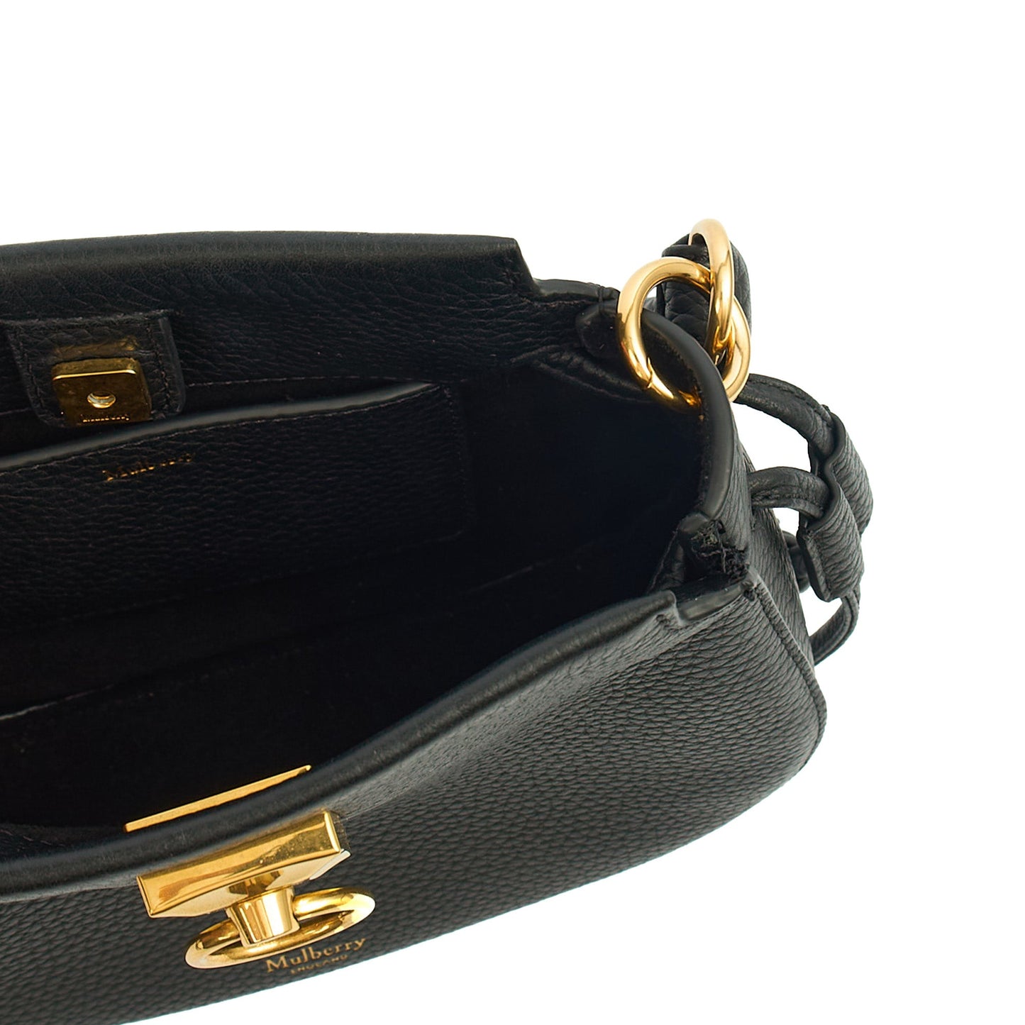 Mulberry Tote Iris Hobo - Mini in Black, Calfskin Leather — Alternate View 17