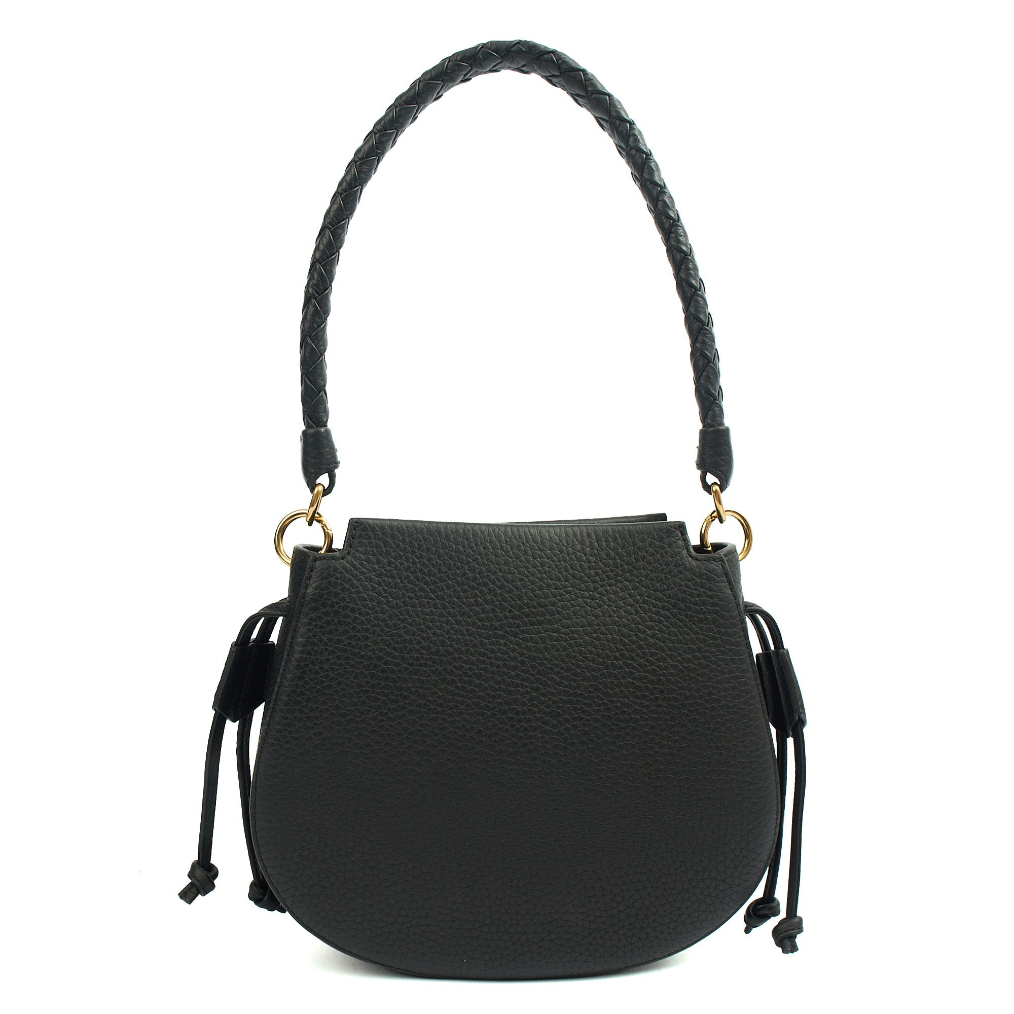 Mulberry Tote Iris Hobo - Mini in Black, Calfskin Leather — Back View