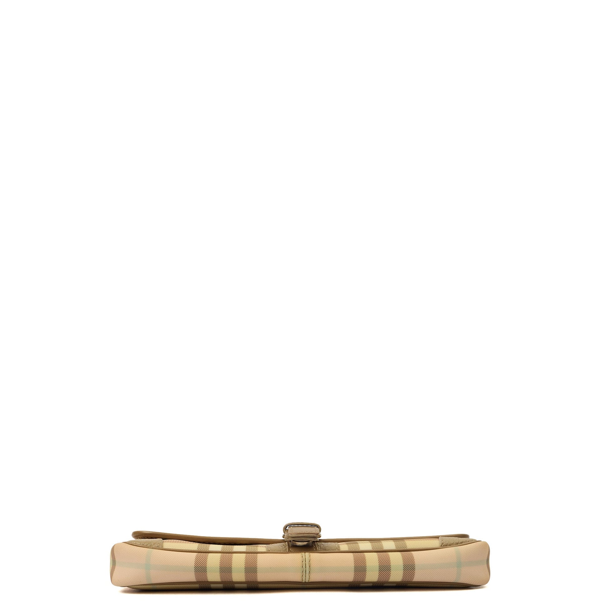 Burberry Shoulder Bag Shoulder Bag in Nova Check, Leather — Top View