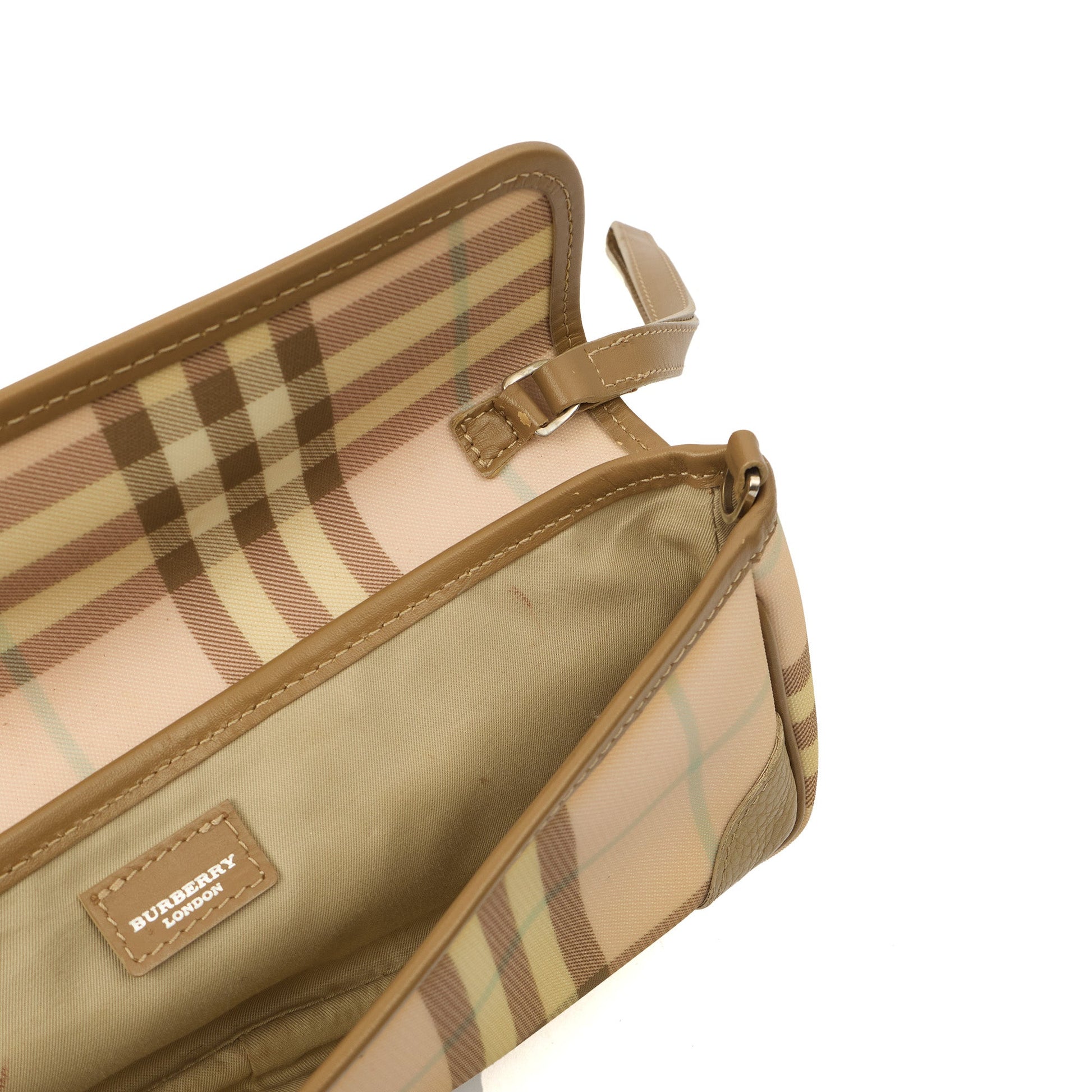 Burberry Shoulder Bag Shoulder Bag in Nova Check, Leather — Alternate View 17