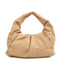 Bottega Veneta Shoulder Bag Shoulder Pouch in Almond, Leather — Front View