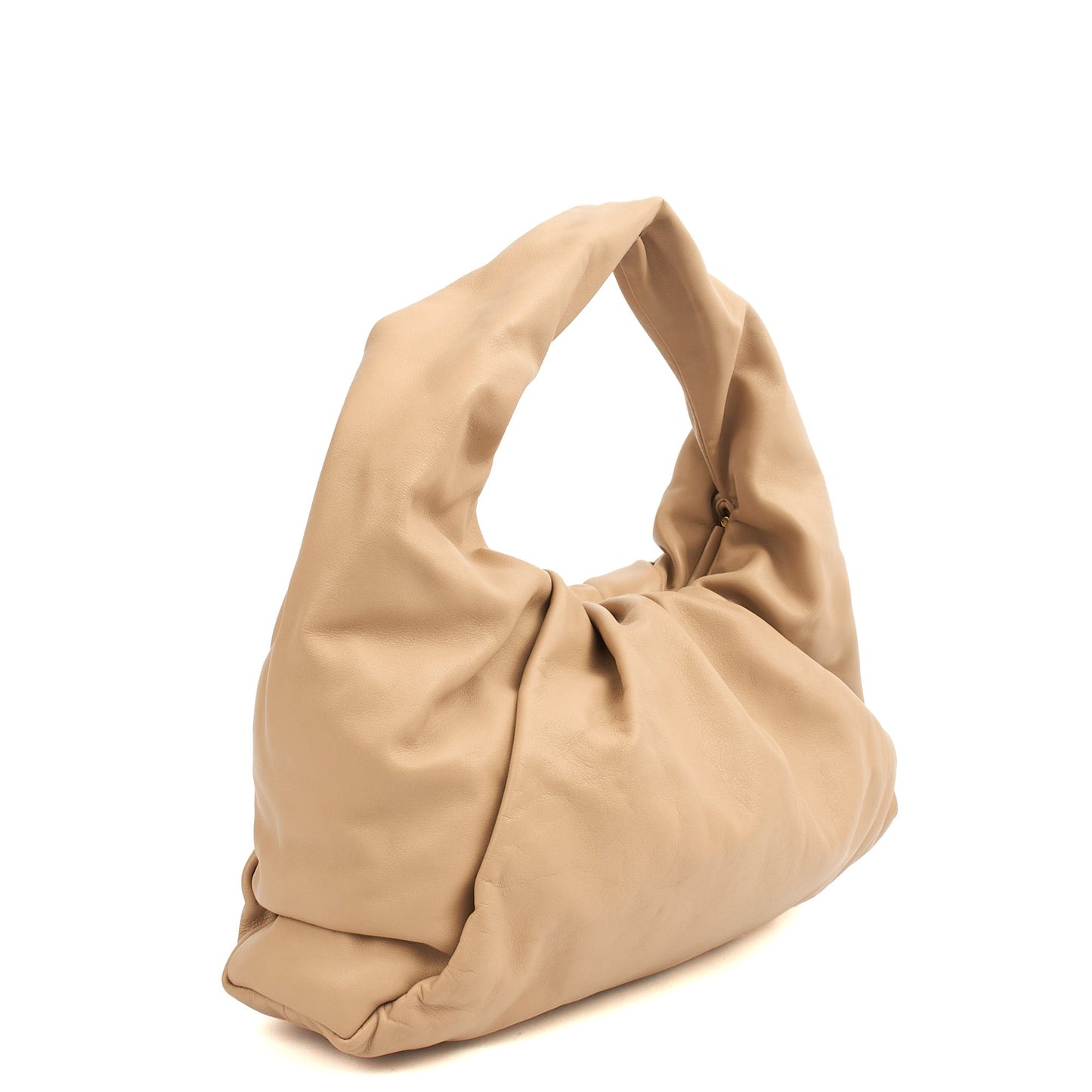 Bottega Veneta Shoulder Bag Shoulder Pouch in Almond, Leather — Side View