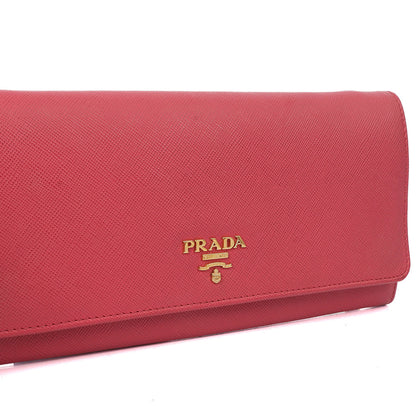 Prada Cross Body Wallet On Chain in Pink, Saffiano Leather — Alternate View 12