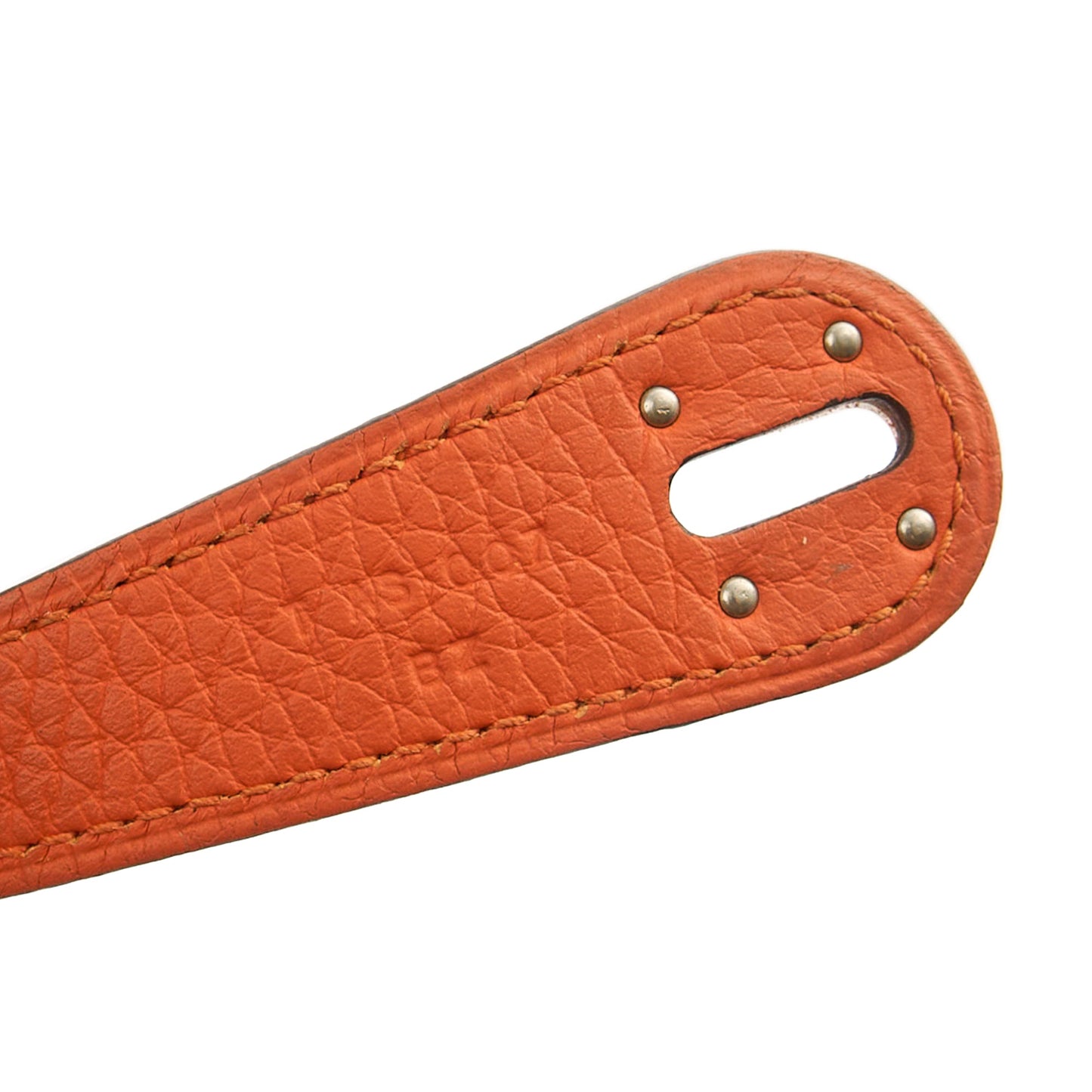 Hermes Lindy 30 in Classic Orange, Togo Leather — Alternate View 11
