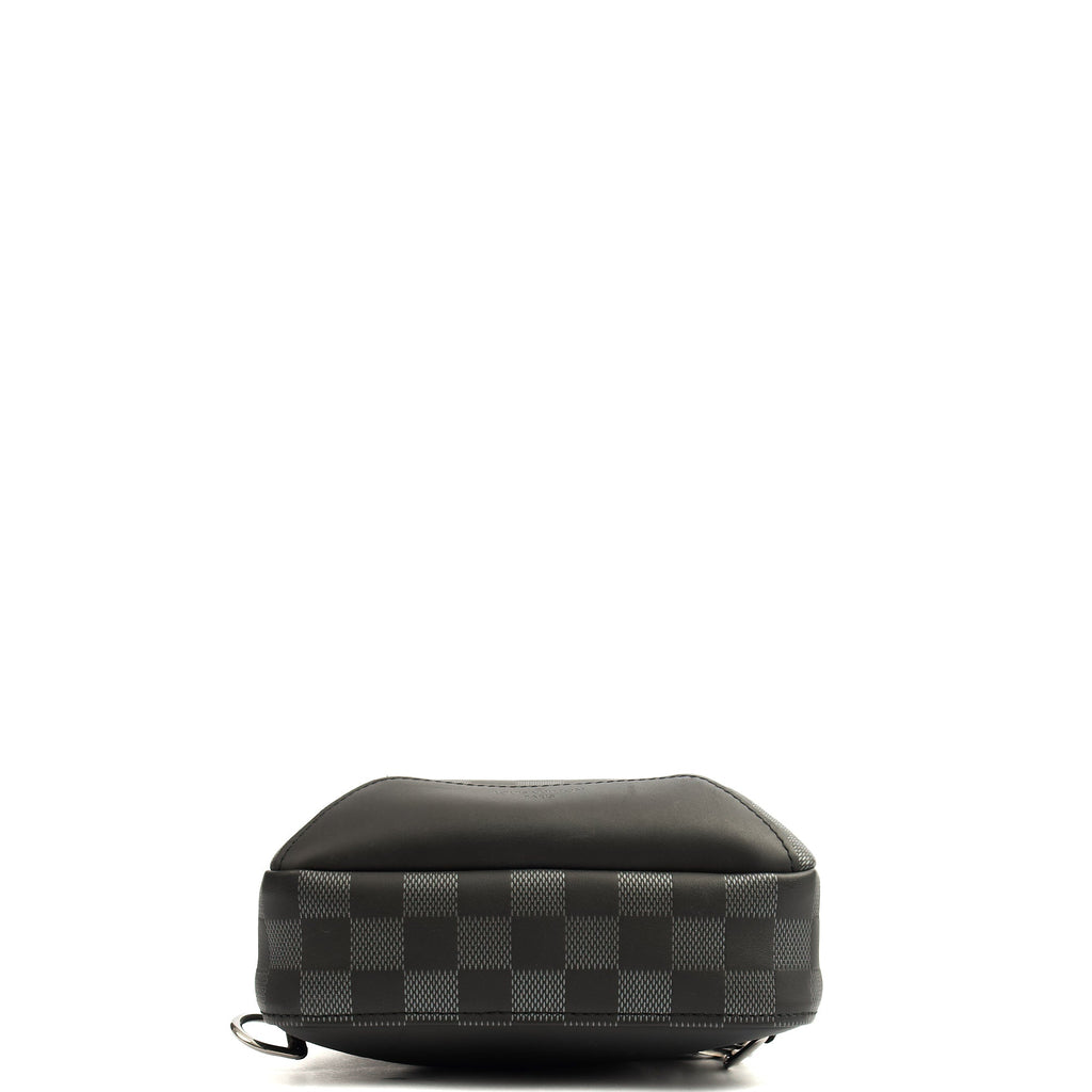 Louis Vuitton Cross Body Avenue Sling bag in Damier Graphite, Canvas — Top View